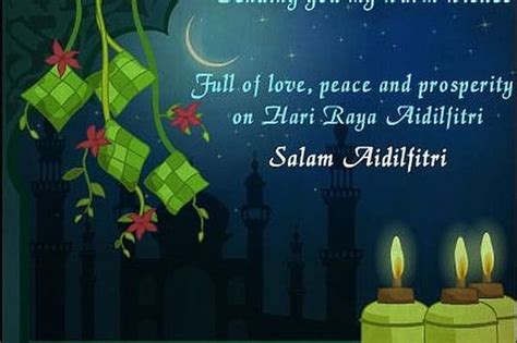 Enjoy the festive spirit by sending them our warm online greetings. Selamat Hari Raya Aidilfitri SMS Wishes Quotes in Malay ...