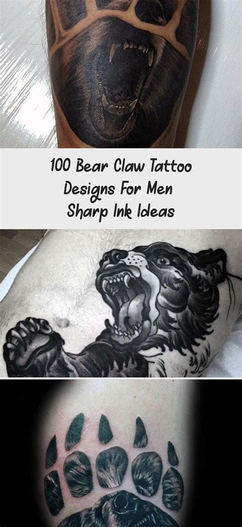 Persons who are tough, strong and defiant in the face of adversity usually identify with the symbolism of this tattoo design. 100 Bear Claw Tattoo Designs For Men - Sharp Ink Ideas ...