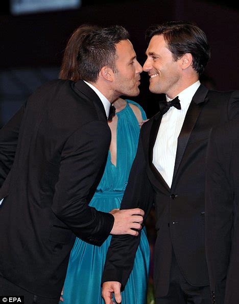 Being a handsome shy guy can be depressing sometimes. Even Ben Affleck wants to kiss handsome Mad Men star Jon ...