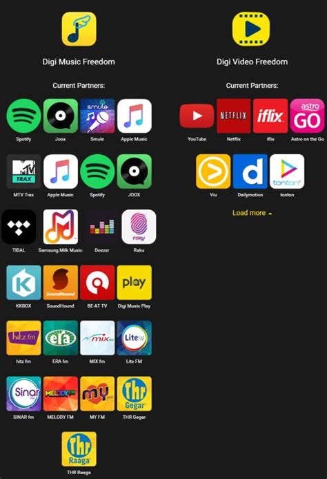 Easily access all supported music apps from one place, and discover new music apps. Digi offers 50% extra quota on its prepaid internet add ...