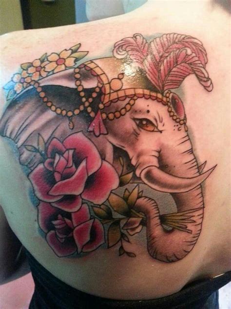 It's a beautiful art that denotes the realities of the circus. Circus elephant tattoo; the detail is gorgeous and the ...