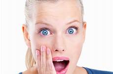 woman surprised looking portrait young shocked shock look isolated someone achieving skills when