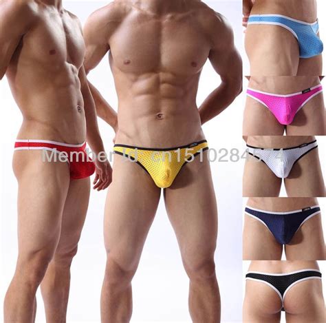 The designs that these men's underwear brands release are an indicator of changing tastes in men's underwear and. Most Popular mesh sexy mens thong underwear Bulge Pouch ...