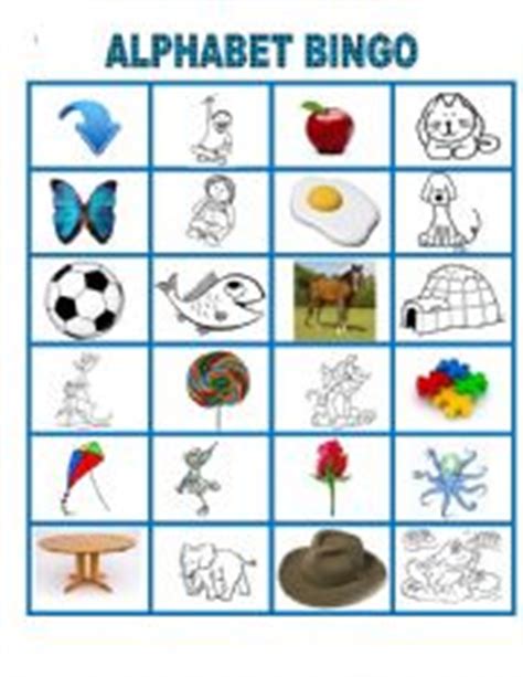 Choose from uppercase and lowercase letters, and . English worksheets: The Alphabet BINGO. Part 1
