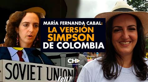 En la w, maría fernanda cabal defendió su propuesta, mientras que angélica lozano argumentó que la senadora se refirió al comentario que realizó en su cuenta de twitter donde cuestionó al periodista. María Fernanda Cabal: La Versión Simpson de Colombia - CH+ ...