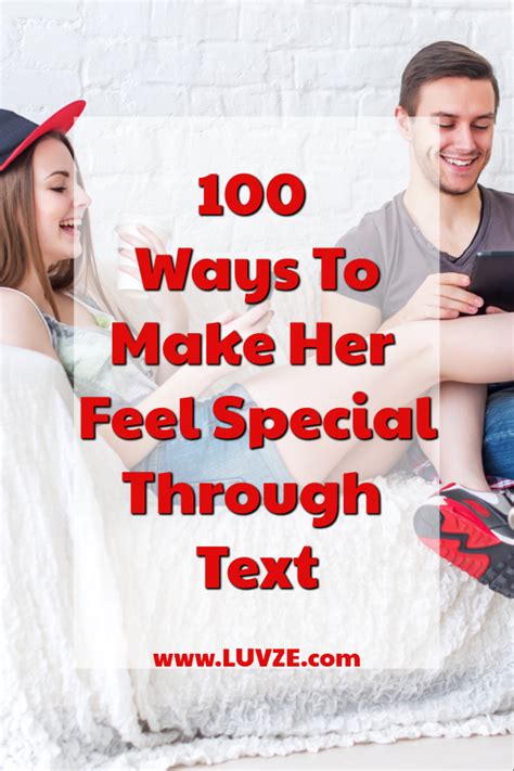 Here's 40 adorable things you can say to make her miss you more than she already does. 100 Ways On How To Make Her Feel Special Through Text ...