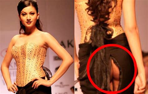 After all, such a disgraceful experience could happen to anyone and that's the beauty of it. Gauhar Khan Wardrobe Malfunction Pictures