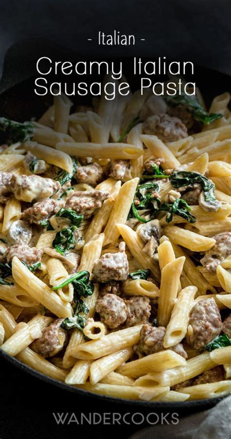 This chicken sausage and mushroom penne recipe from delish.com is the best. Italian Sausage, Spinach And Mushroom Recipes / Spinach ...