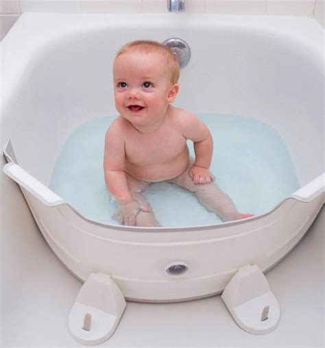 I was taking a bath with my 10 week old son and his head slipped for a split second into the water and he inhaled a gulp of bath water. Baby Dam: A Bathtub Water Divider That Saves Water While ...