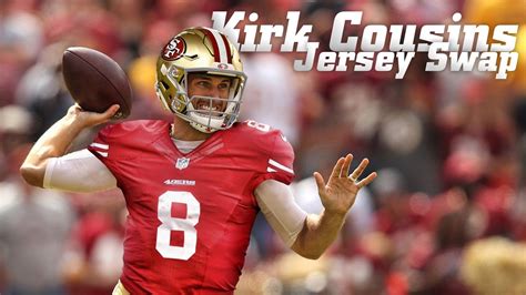Jimmy garoppolo san francisco 49ers #10 black youth alternate mid tier jersey. NFL Jersey Swap, Kirk Cousins to the 49ers - YouTube