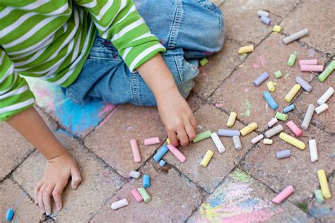 Remove ceayon scribbles from your kids toys and possibly your plastic tables with something you probably have at home already. How to Remove Sidewalk Chalk + Crayon Marks from Pavers ...