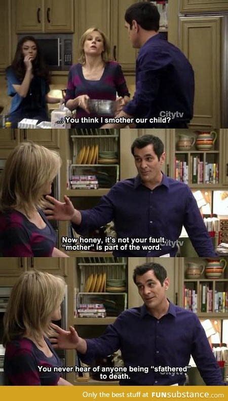 'but i didn't realize it until it was too late.' then he asked me to turn off my recorder. I love Modern Family! :D - FunSubstance