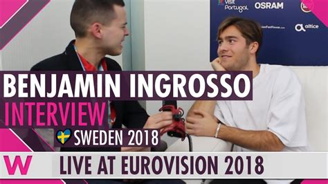 After finishing fifth in melodifestivalen in 2017, he won the right to represent his home country at the eurovision song contest 2018 with the song dance. Benjamin Ingrosso (Sweden) interview @ Eurovision 2018 ...