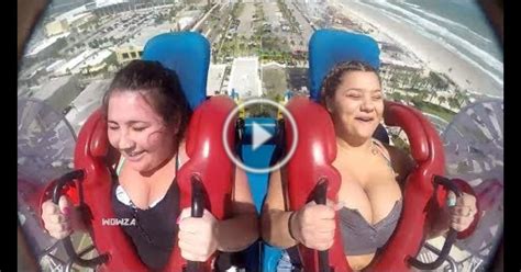 Some say it takes nerves of steel to participate on a slingshot ride. Slingshot Ride | Funny / Scared Girls Edition Compilation ...