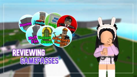 Для просмотра онлайн кликните на видео ⤵. REVIEWING GAMEPASSES OF BLOXBURG! | ROBLOX - YouTube