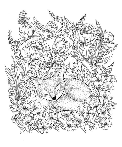 Click any coloring page to see a larger version and download it. Sleeping fox from my upcoming coloringbook. Release 25th ...