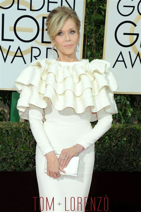 Fonda was presented with the cecil b. Golden Globes: Jane Fonda in Saint Laurent Couture | Tom + Lorenzo