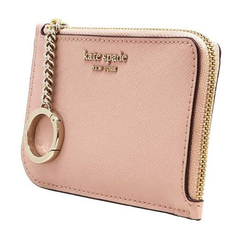 40% off your order total of $500+ details. SpreeSuki - Kate Spade Card Case In Gift Box Cameron Medium L-Zip Card Holder Warm Vellum Nude ...