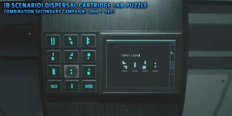 3123 & 2067 / 2048 & 5831 (b scenario) a scenario. Resident Evil 2 - Lab Code Puzzle - RYS Corp