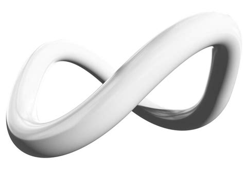 Symbole De Signe Infini 3d Isolé | Photo Premium