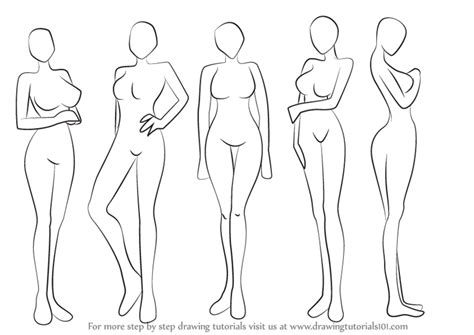 Click on the button below the picture! Learn How to Draw Anime Body - Female (Body) Step by Step ...