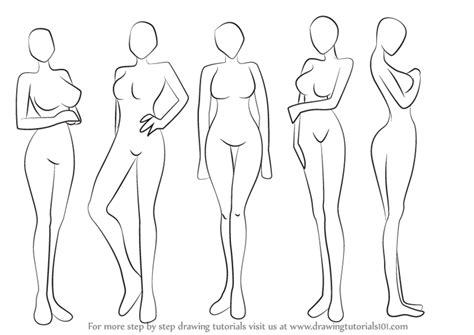 Click on the button below the picture! Learn How to Draw Anime Body - Female (Body) Step by Step ...