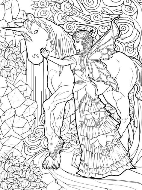 characters featured on bettercoloring.com are the property of their respective owners. Magical Unicorns and Fairies: Adult Coloring by ...