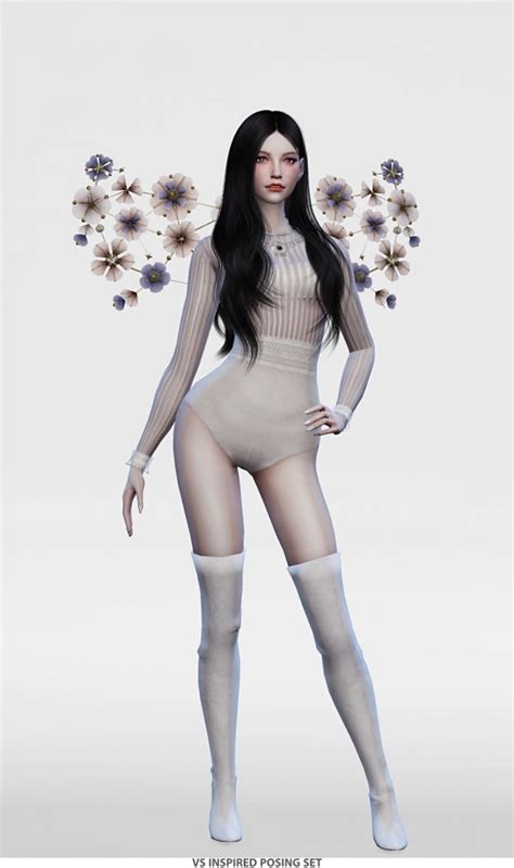 Maybe you would like to learn more about one of these? Flower Chamber: VS inspired poses set • Sims 4 Downloads