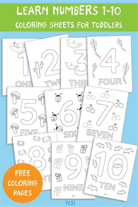 You'll find printable charts, games, minibooks, activities, crafts and more. 1-10 Printable Numbers Coloring Pages - YES! we made this | Free printable coloring pages, Free ...