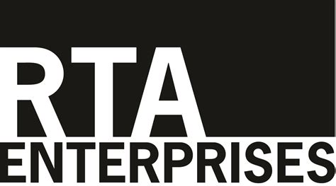 Lejupielādēt logo uz balta fona. RTA Enterprises Corporate Logo Design and Branding