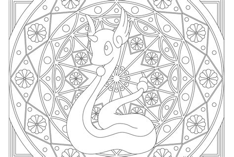 Touch device users, explore by touch or with swipe gestures. #148 Dragonair Pokemon Coloring Page | Pokemon coloring ...