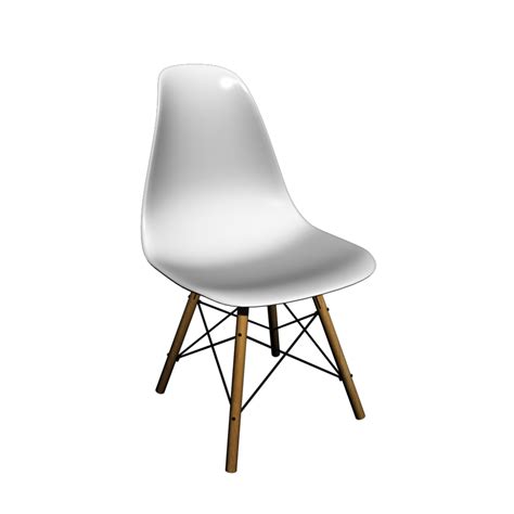 Steel rod cross struts in basic dark. Eames Plastic Side Chair DSW - Einrichten & Planen in 3D