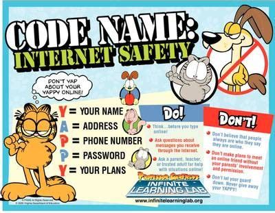 A federal law, the children's online privacy protection act (coppa) helps protect kids younger than 13 when they're online. Internet Safety and You Poster :: Resources :: Digital ...
