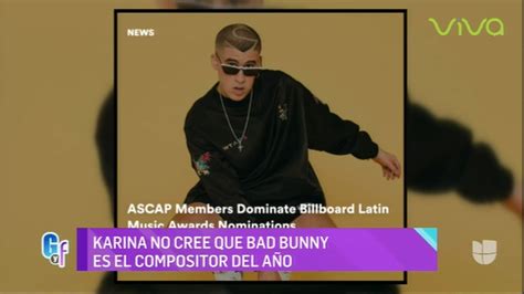 Bad bunny artista del ano. Cantante Venezolana no cree que Bad Bunny es el compositor ...