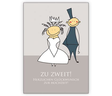 Glückwünsche von arbeitskollegen, geschäftspartnern, freuden oder nachbarn. Zu zweit! Herzlichen Glückwunsch zur Hochzeit! - http://www.1agrusskarten.de/shop/zu-zweit ...