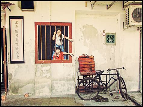 Other penang local artists have since also joined in painting some of penang's beautiful street art murals too. Penang Street Art (Children from the Window) | Tag street ...