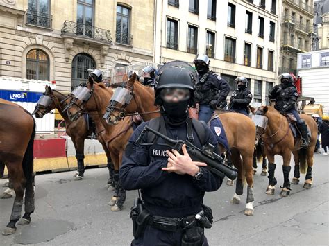 French was identified by the chicago fraternal order of police. French Police Officer with GL-06 NL during " Gilet Jaunes ...