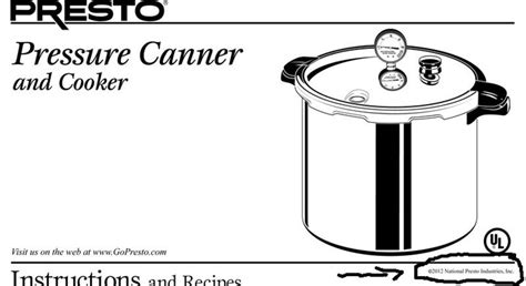 Find more compatible user manuals for pressure canner and cooker electric pressure cooker device. Presto pressure canner instruction booklet ...