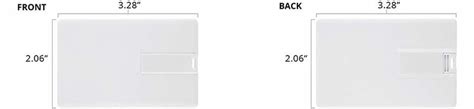 The standard size of a business card in the uk and most of europe is 3.3 x 2.1 inches (or 85 x 55 millimetres). Business Card Flash Drives | Credit Card Flash Drive ...