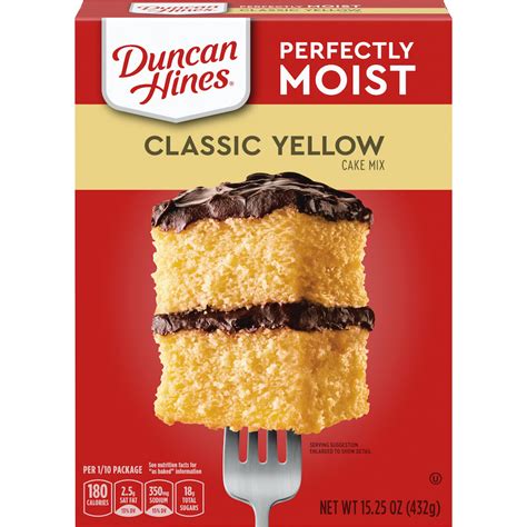 I was introduced to cake mix cookies in college, but no recipe i've ever used compares to this one. Duncan Hines Yellow Cake Mix 15.25 Oz : GJ Curbside