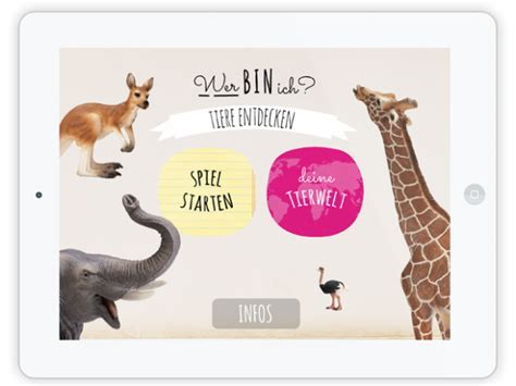 Auch wenn die kleinen racker nicht immer zahm und einfach in der handhabung sind, haben wir sie dennoch lieb und mühen uns. Wer bin ich? Tiere entdecken: ein interaktives Tierlexikon als App | Schöne Lern-Apps für Kinder ...