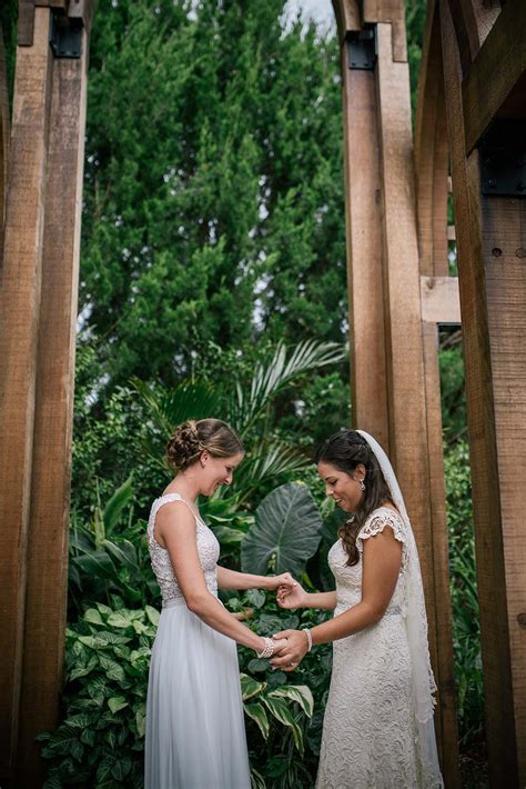 The poignant fragrance of southern flowers is in the air… North Carolina lesbian wedding