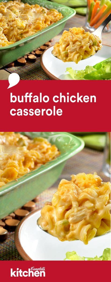 To make this soup creamy and cheesy i used an 8 oz block of cream cheese. Buffalo Chicken Casserole | Recipe | Campbells recipes ...