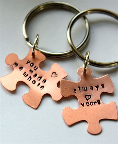 Personalized valentine's gifts for him (visit the site)show how much you care. Puzzle Piece Keychain, Personalized Valentines Day Gift ...