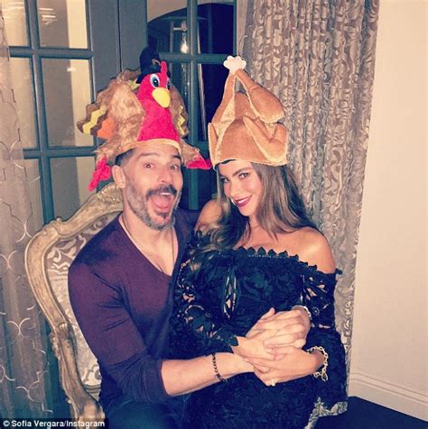 „their romance has fallen apart. Sofia Vergara and Joe Manganiello wear silly turkey hats ...