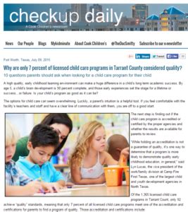 Find content updated daily for assistance care. Child Care Aware: Only 7% of Child Care Centers Accredited ...