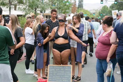 More of her beautiful words and some clothes coming off. Woman Strips Down in Public to Promote Body Self ...
