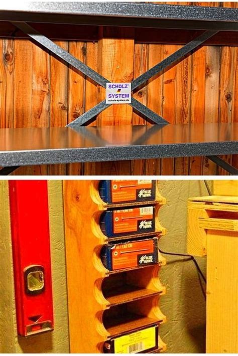 The aluminum ladder has grooved steps that maintain excellent traction with the feet. Best garage storage ideas pictures and ladder storage ...