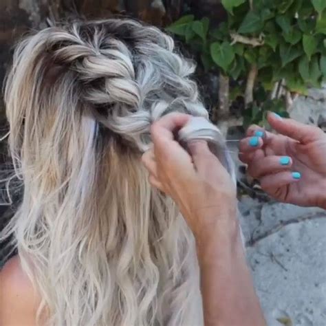 This will help style it in a mohawk. Quick and Easy Braid Tutorials! | Braiding your own hair ...
