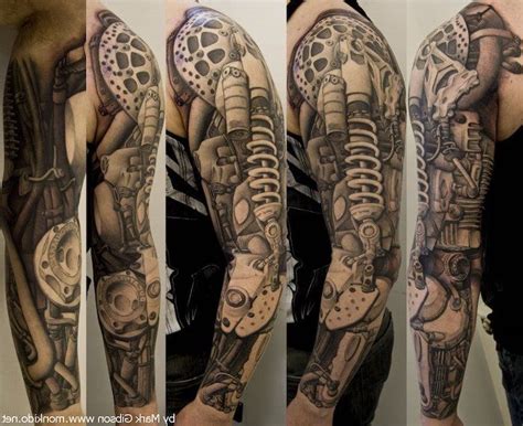 Half sleeve tattoo is a collection of many small tattoos that cover at least half of a person's arm from the shoulder to the elbow. female-half-sleeve-tattoos-biomechanical-black-top-jeans ...